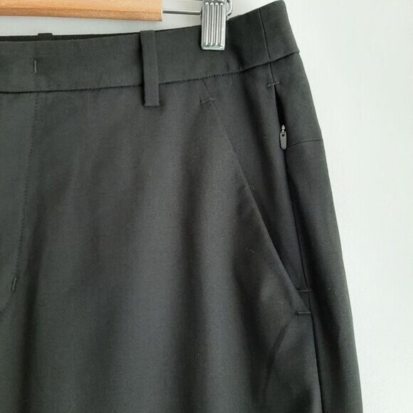KIT & ACE Classic Slim Leg Flat Front Dress Pants Black Sz 32 - Picture 5 of 12